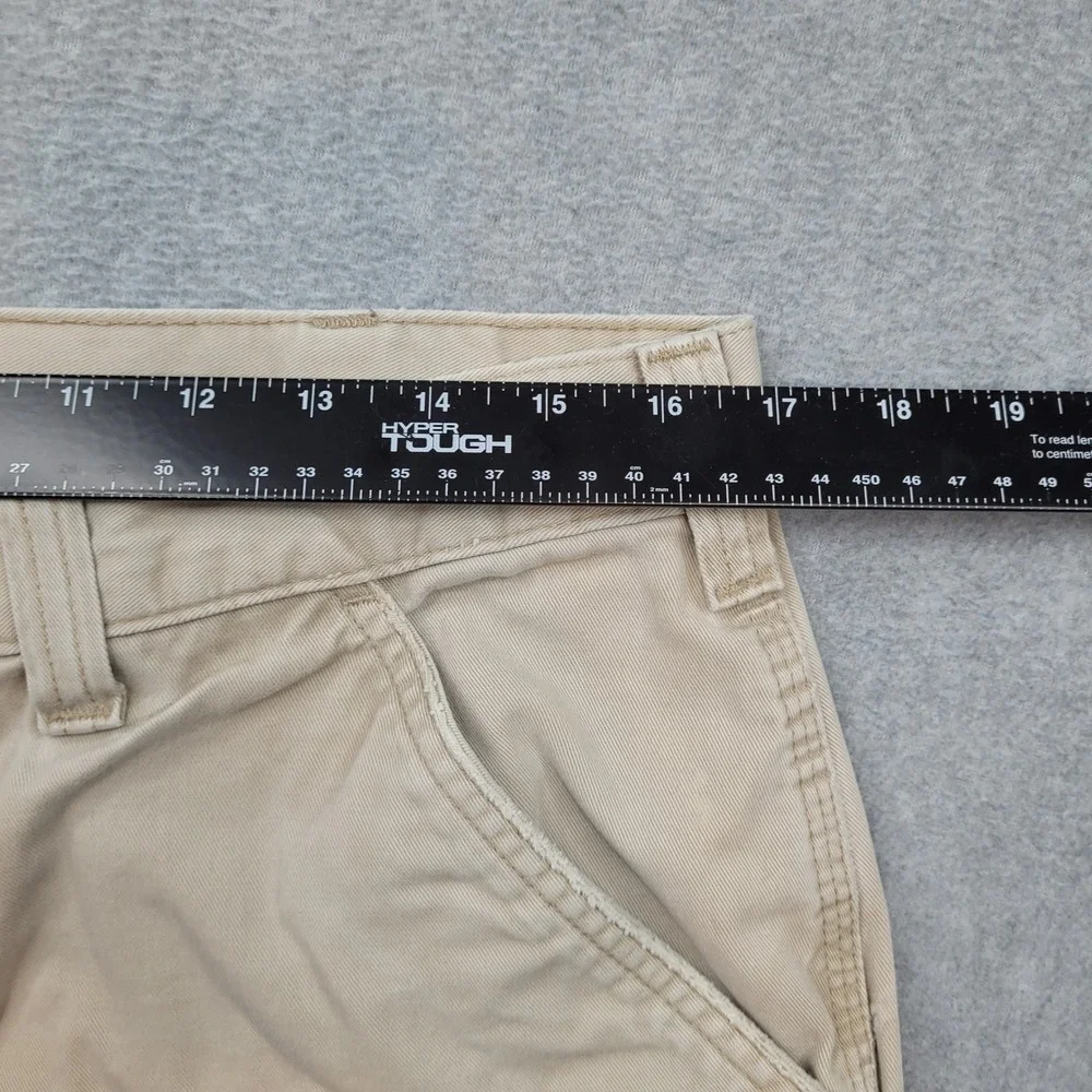 Carhartt Carpenter Pants Mens 34x32 Tan B324 FDK Relaxed Fit Workwear Cotton